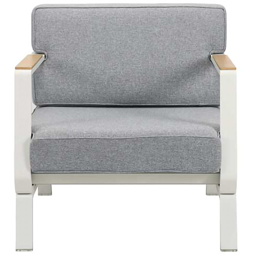 Set mobilier gradina Vienna, aluminiu, 4 piese, gri