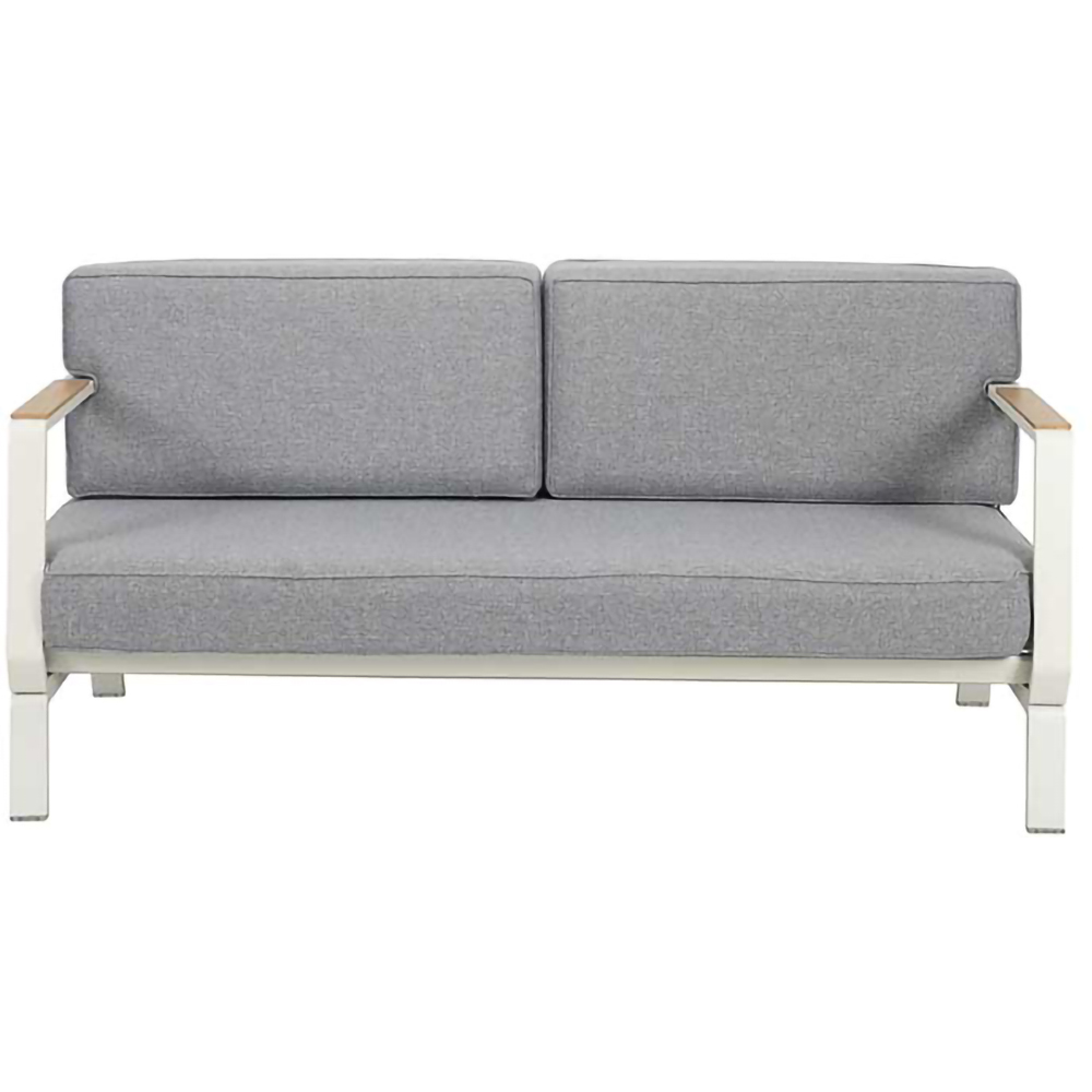 Set mobilier gradina Vienna, aluminiu, 4 piese, gri