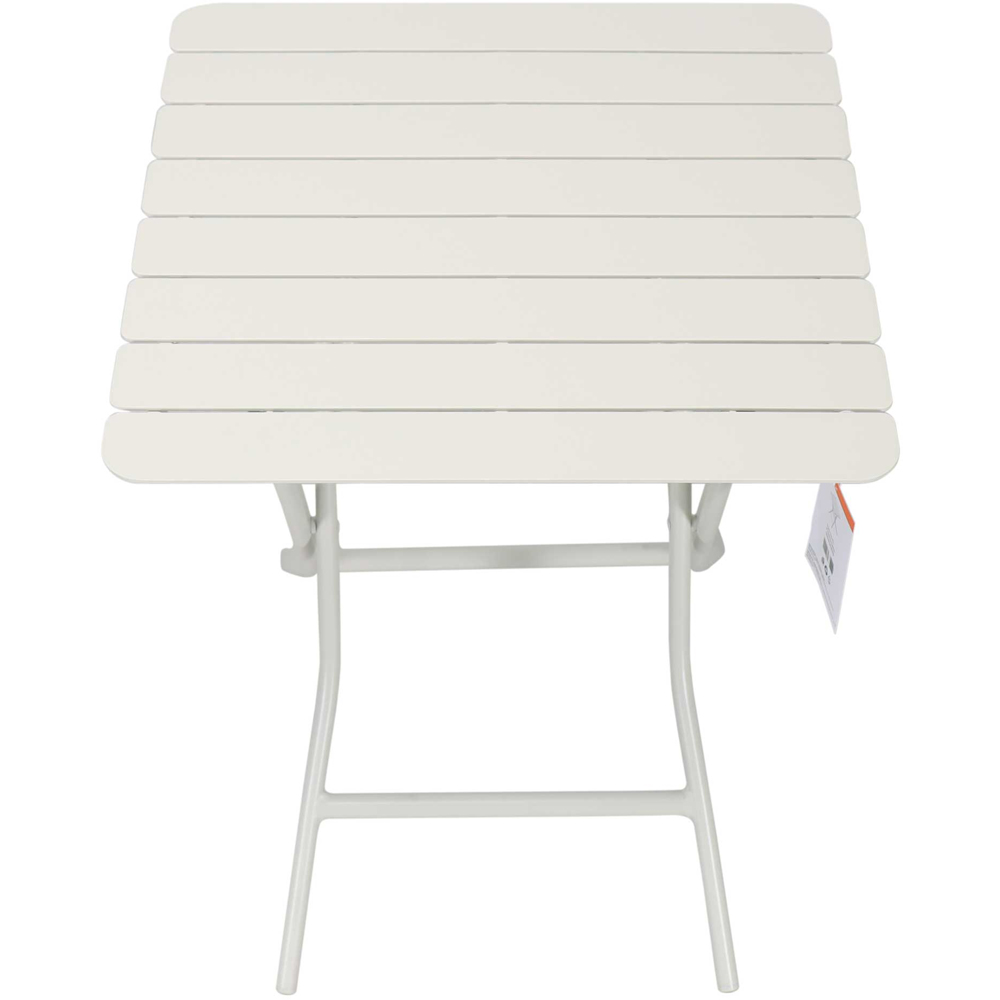 Masa terasa Bucket, 4 locuri, aluminiu, 60 x 60 cm, maro