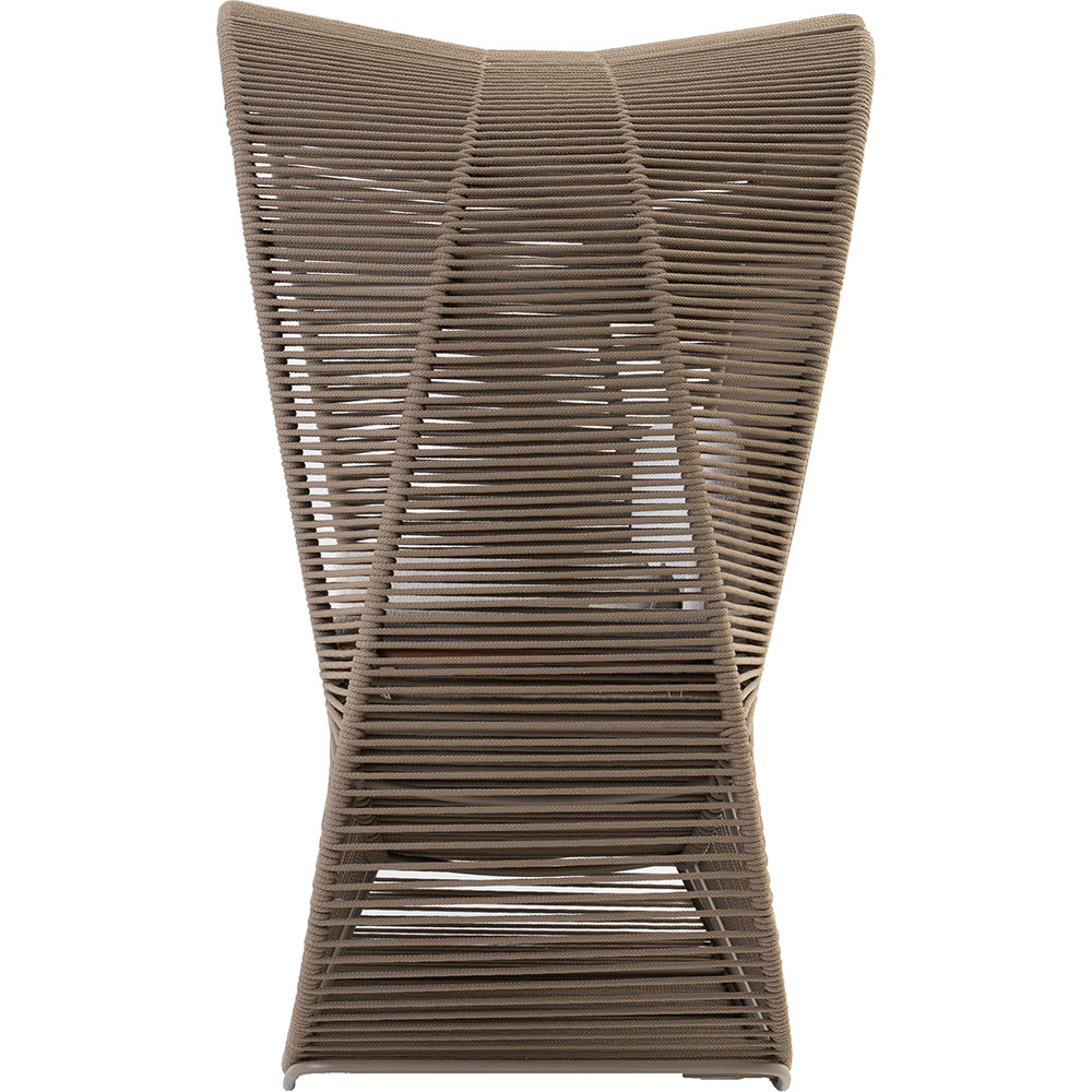 Pat gradina Belvedere, aluminiu, 255 x 116.1 x 200 cm, taupe