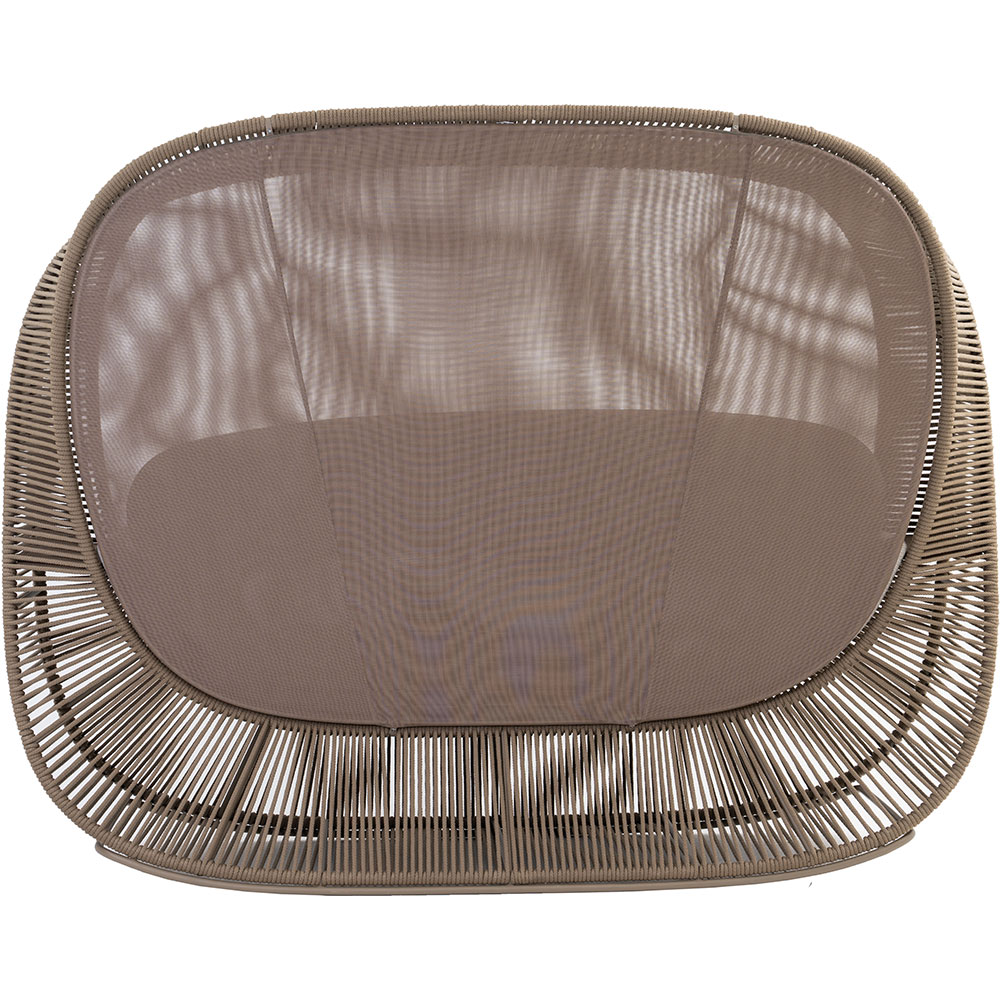 Pat gradina Belvedere, aluminiu, 255 x 116.1 x 200 cm, taupe