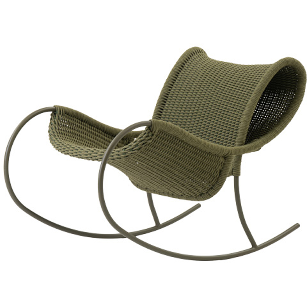 Scaun balansoar LIVINTWIST Apsaras, 66 x 107 x 78.5 cm, verde deschis