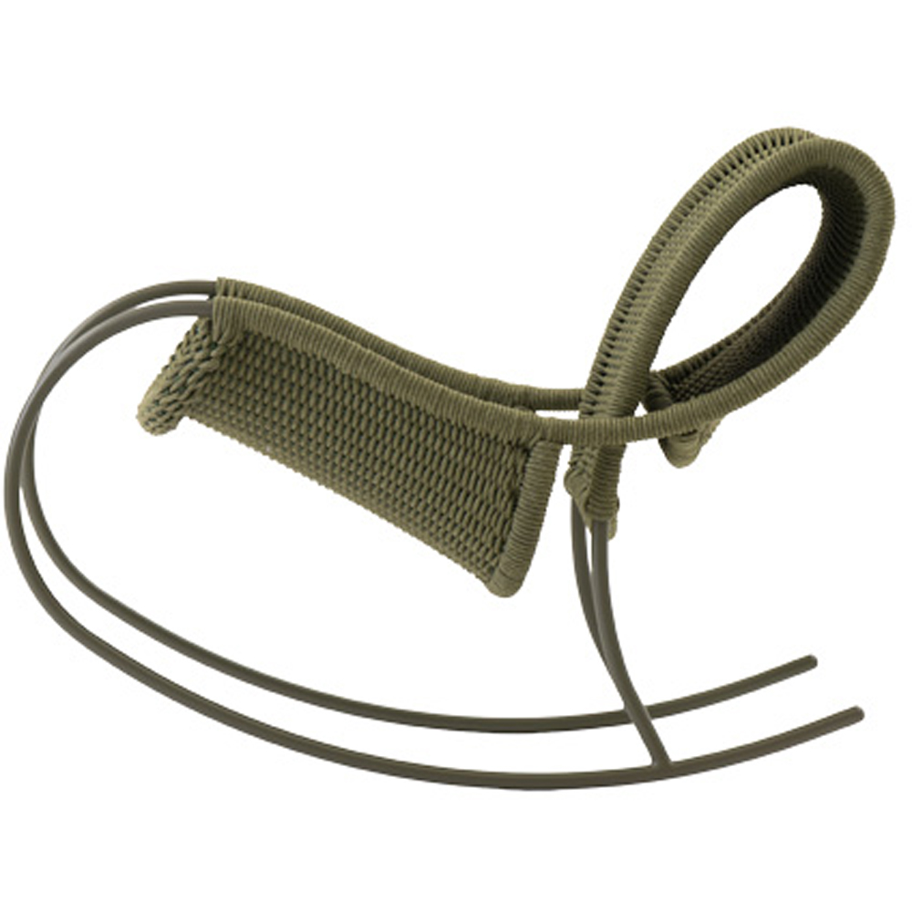 Scaun balansoar LIVINTWIST Apsaras, 66 x 107 x 78.5 cm, verde deschis