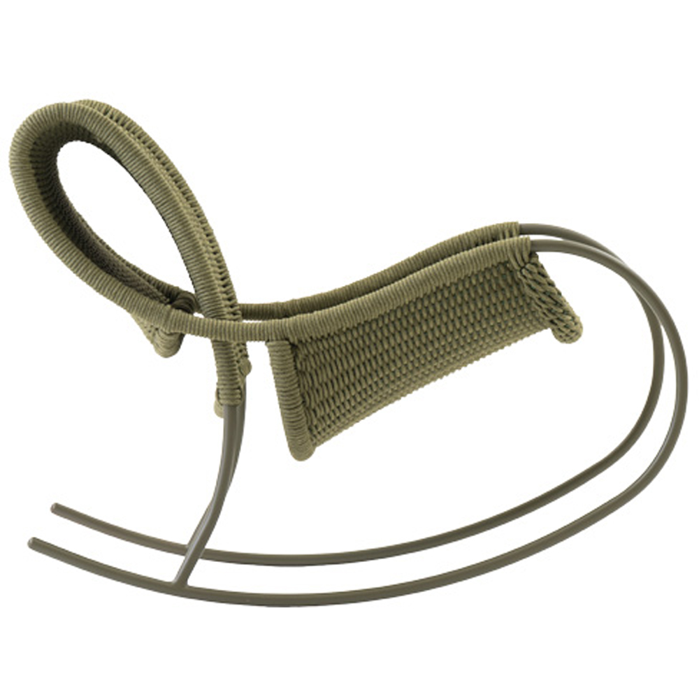 Scaun balansoar LIVINTWIST Apsaras, 66 x 107 x 78.5 cm, verde deschis