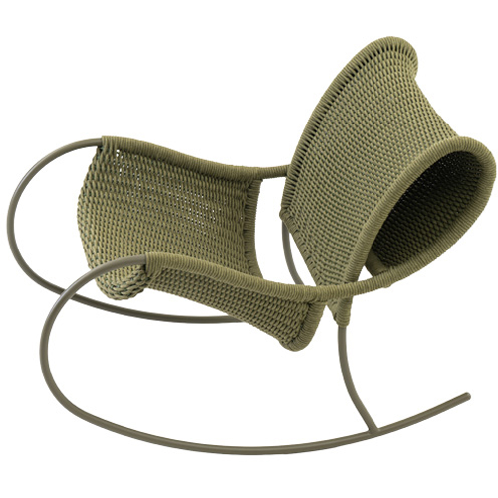 Scaun balansoar LIVINTWIST Apsaras, 66 x 107 x 78.5 cm, verde deschis