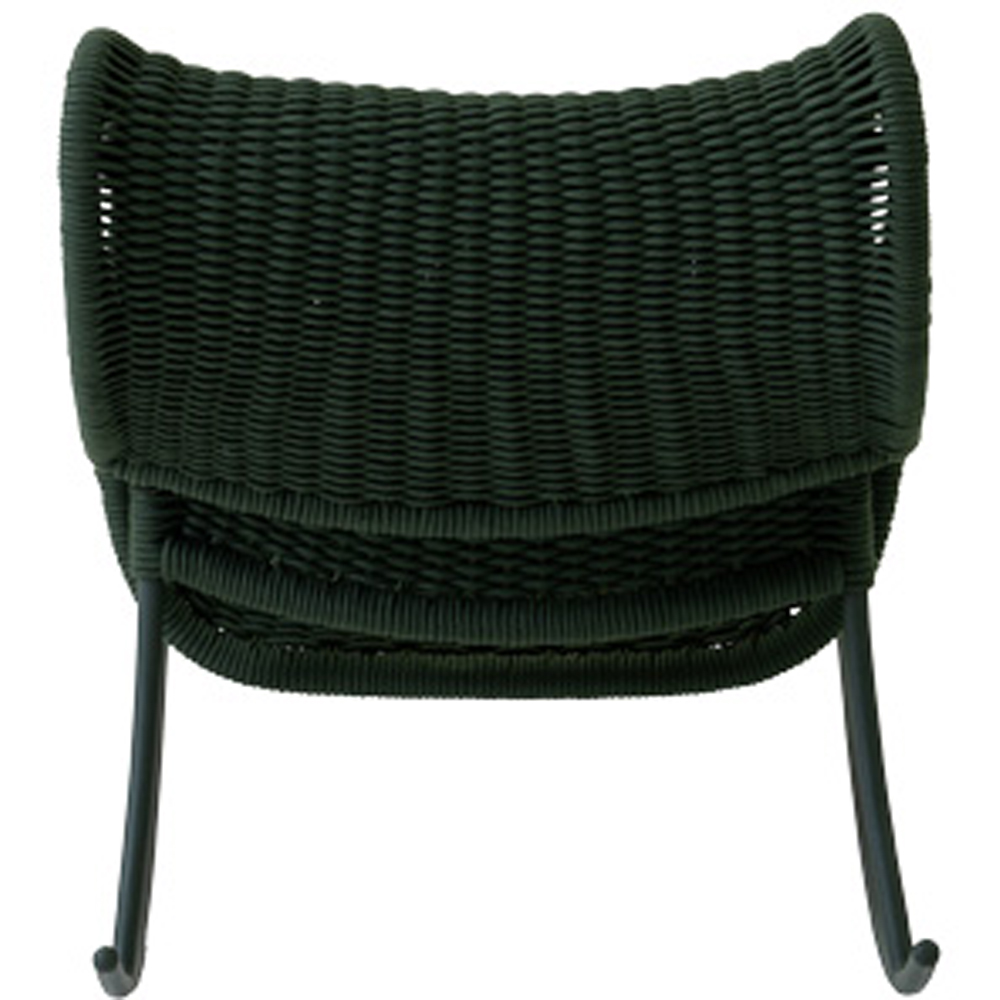 Scaun balansoar LIVINTWIST Apsaras, 66 x 107 x 78.5 cm, verde inchis