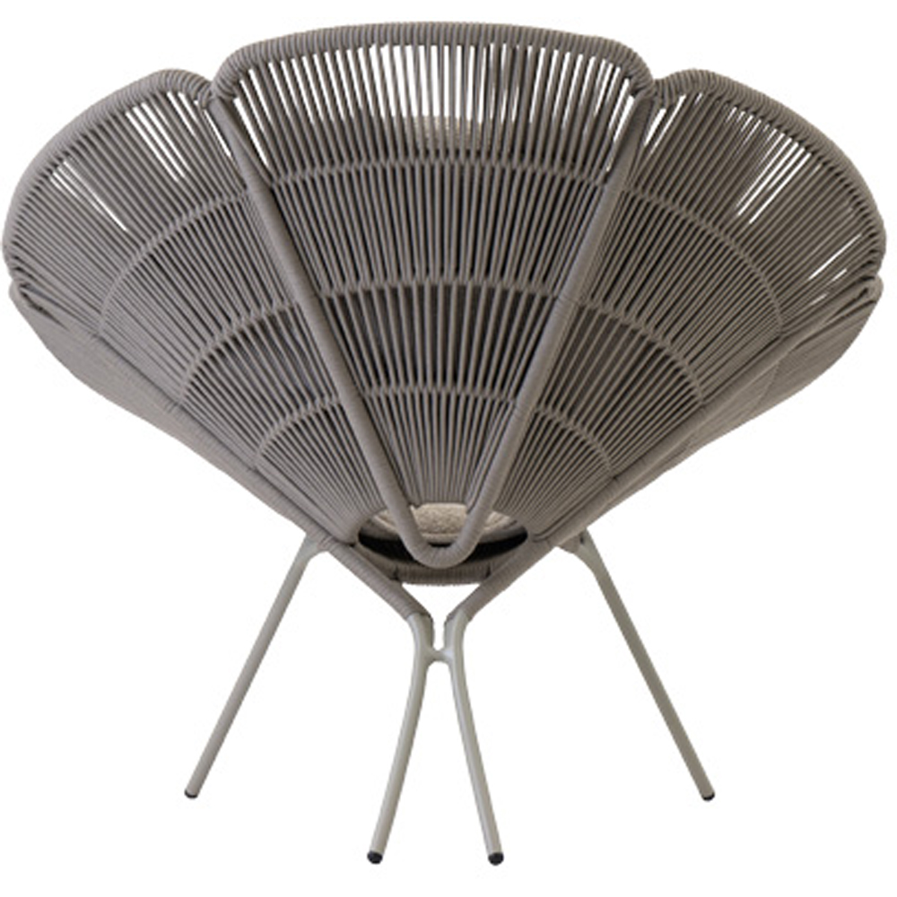 Scaun terasa LIVINTWIST Flo, aluminiu, 102 x 85.5 x 93 cm, taupe