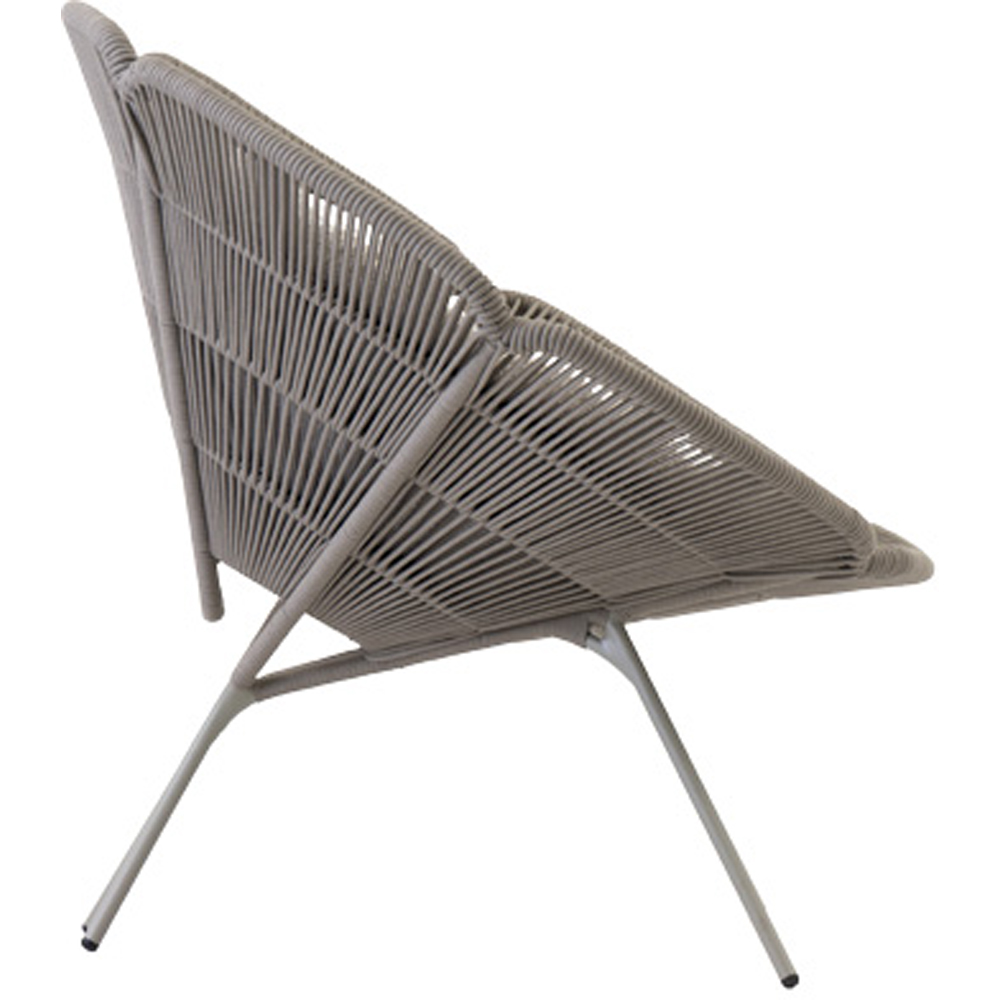 Scaun terasa LIVINTWIST Flo, aluminiu, 102 x 85.5 x 93 cm, taupe