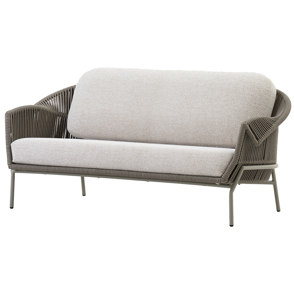 Canapea terasa LIVINTWIST Scala, aluminiu, 229 x 95 x 82 cm, taupe