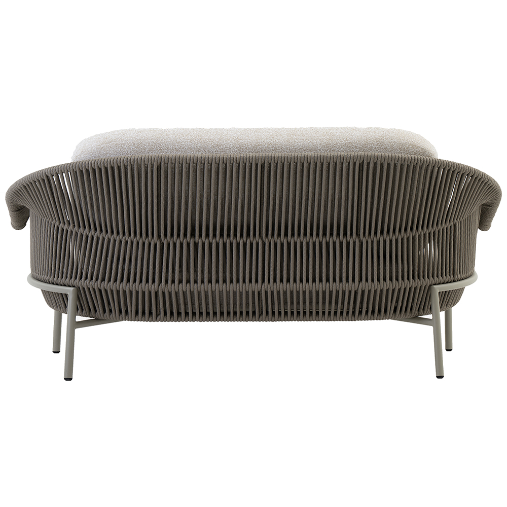 Canapea terasa LIVINTWIST Scala, aluminiu, 229 x 95 x 82 cm, taupe