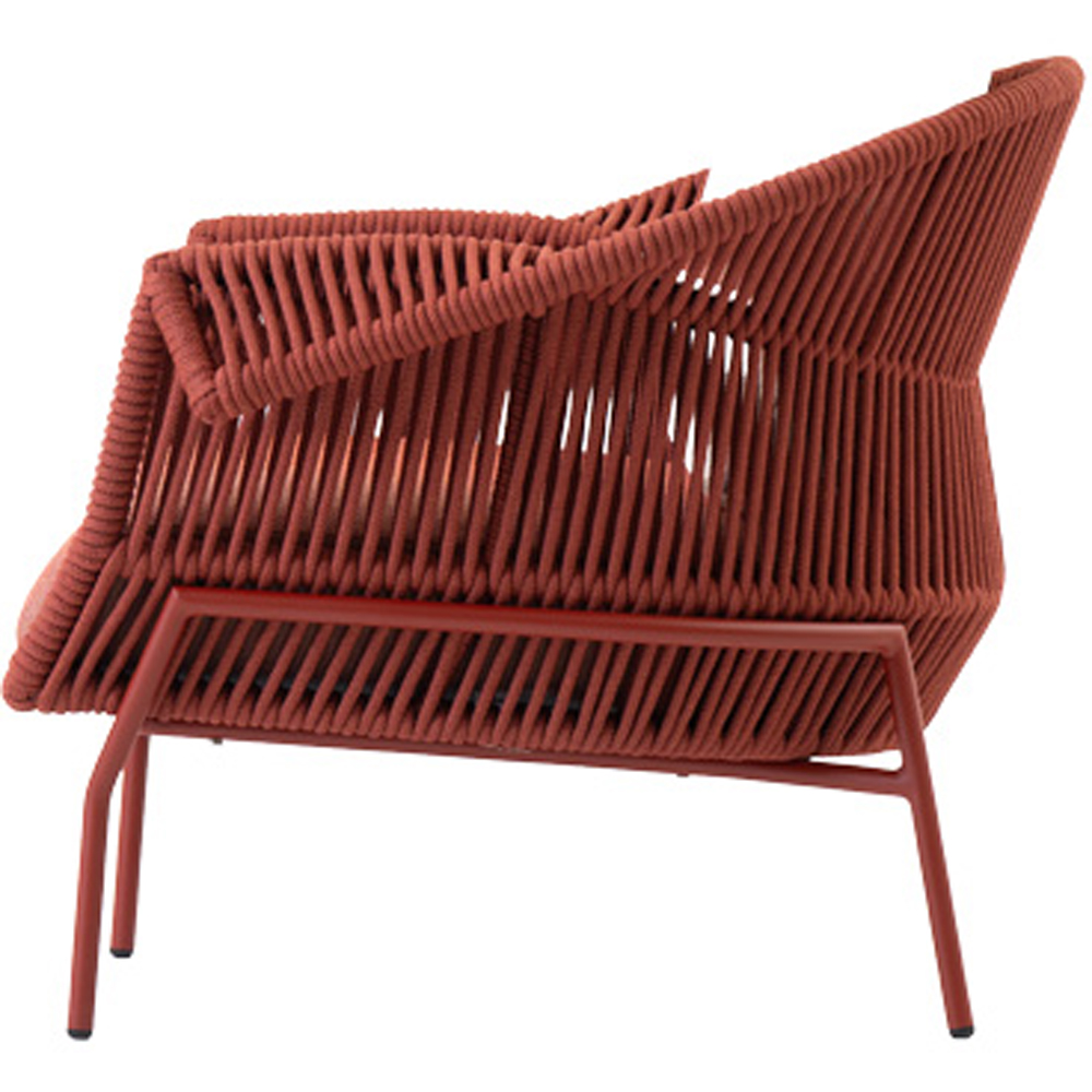 Scaun terasa LIVINTWIST Scala, aluminiu, 90 x 87 x 78 cm, portocaliu
