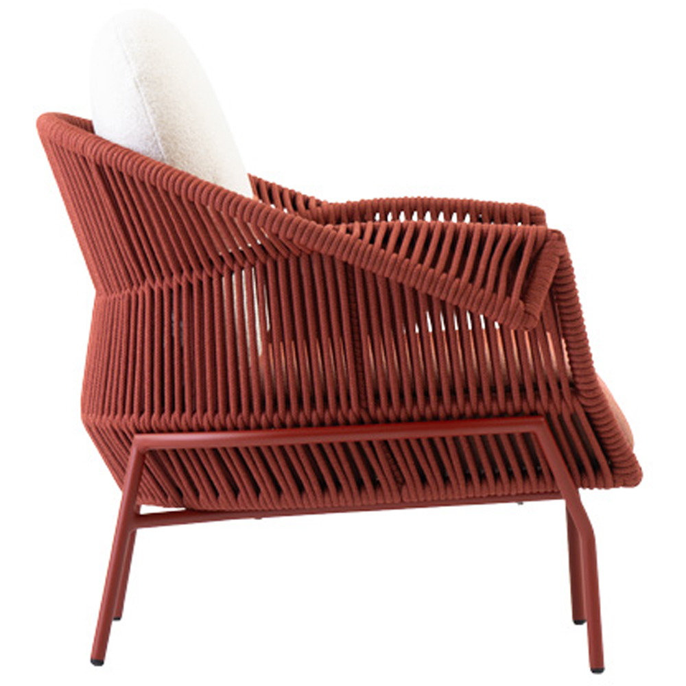Scaun terasa LIVINTWIST Scala, aluminiu, 90 x 87 x 78 cm, portocaliu