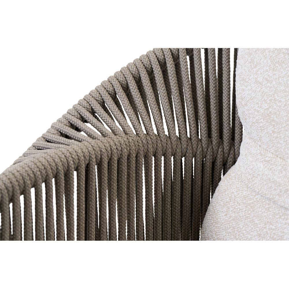 Scaun terasa LIVINTWIST Scala, aluminiu, 90 x 87 x 78 cm, taupe