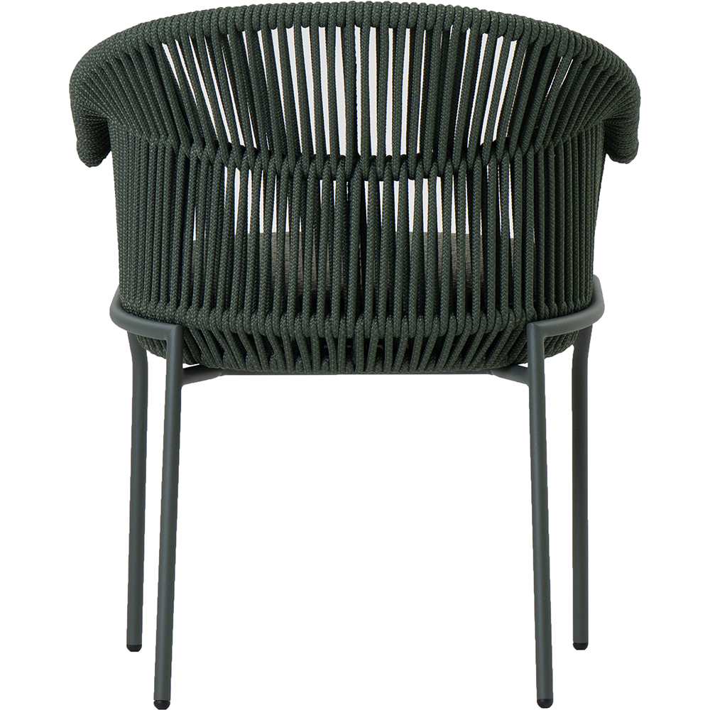 Scaun terasa LIVINTWIST Scala, aluminiu, 63.5 x 58 x 79.5 cm, verde