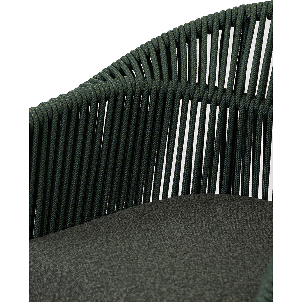Scaun terasa LIVINTWIST Scala, aluminiu, 63.5 x 58 x 79.5 cm, verde