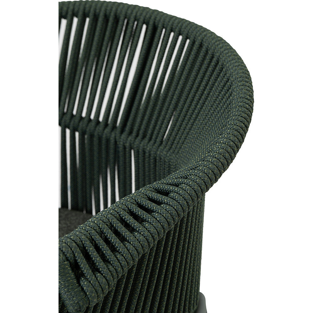 Scaun terasa LIVINTWIST Scala, aluminiu, 63.5 x 58 x 79.5 cm, verde