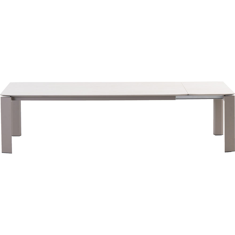 Masa terasa LIVINTWIST Rock L, aluminiu, 239-298 x 100 x 75 cm, taupe