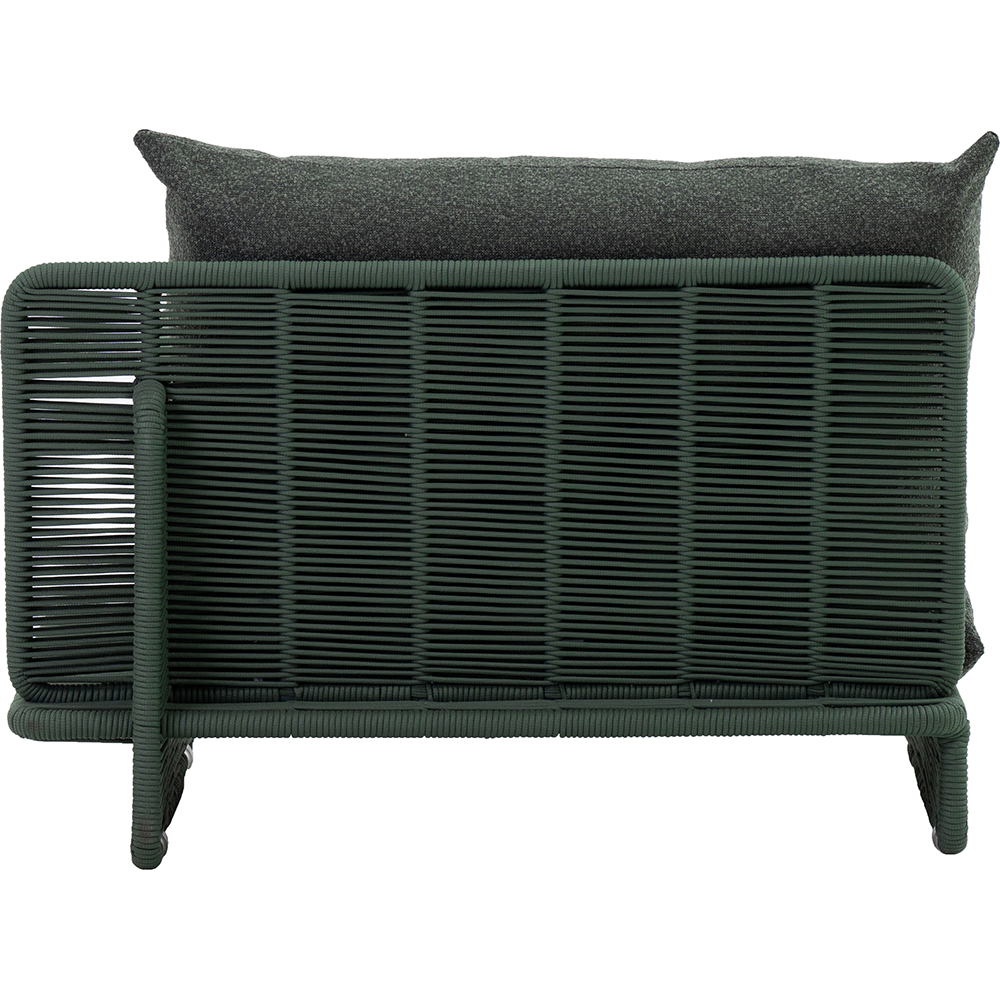 Canapea terasa LIVINTWIST Cross 1, aluminiu, 112 x 95 x 80 cm, verde