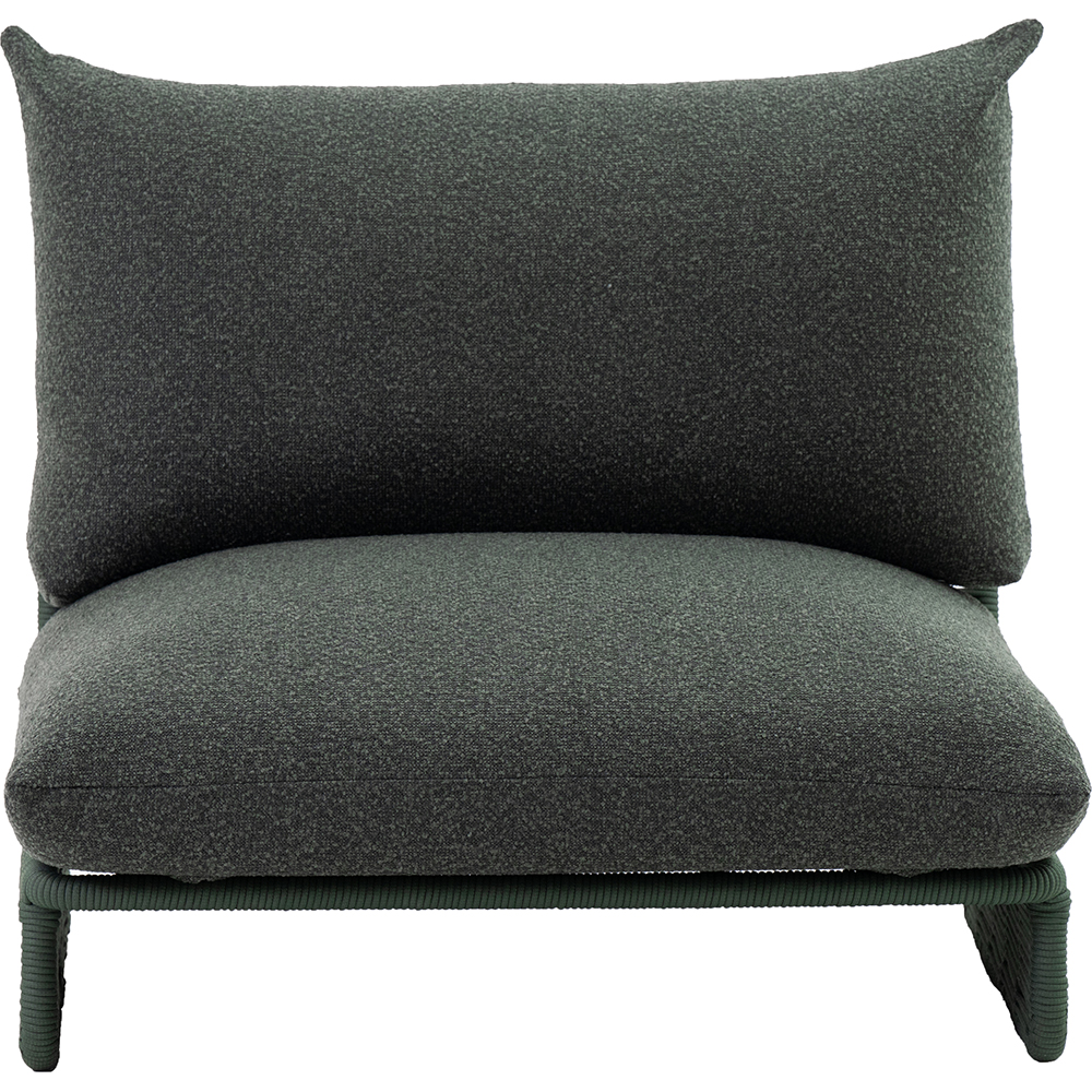 Canapea terasa LIVINTWIST Cross, aluminiu, 93 x 95 x 80 cm, verde