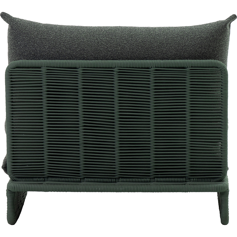 Canapea terasa LIVINTWIST Cross, aluminiu, 93 x 95 x 80 cm, verde