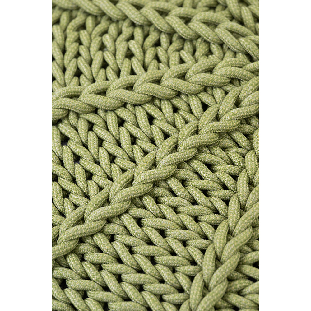 Fotoliu puf LIVINTWIST Zen, 64 x 64 x 30 cm, verde