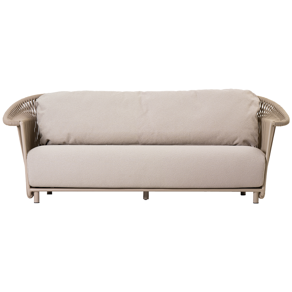 Canapea terasa LIVINTWIST Crown B1, aluminiu, 220 x 81.5 x 82.5 cm, bej