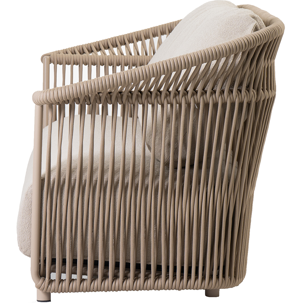 Canapea terasa LIVINTWIST Crown B1, aluminiu, 220 x 81.5 x 82.5 cm, bej