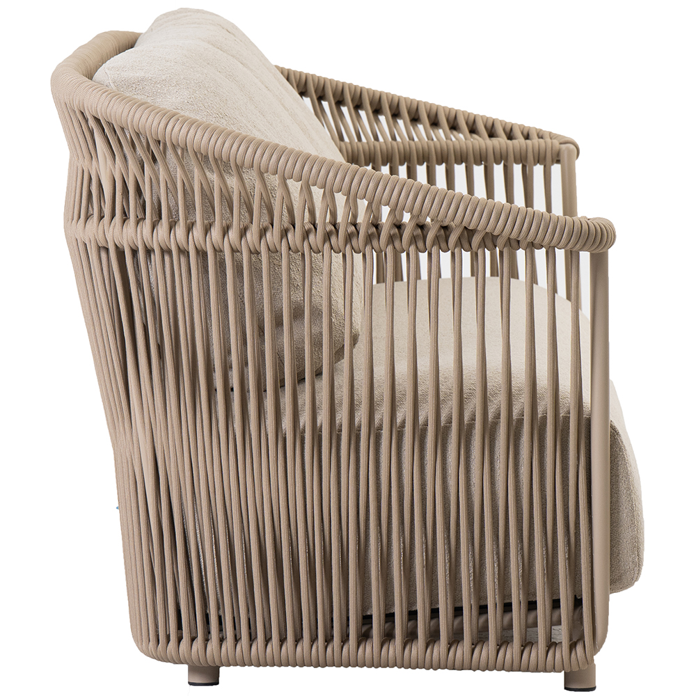 Canapea terasa LIVINTWIST Crown B1, aluminiu, 220 x 81.5 x 82.5 cm, bej