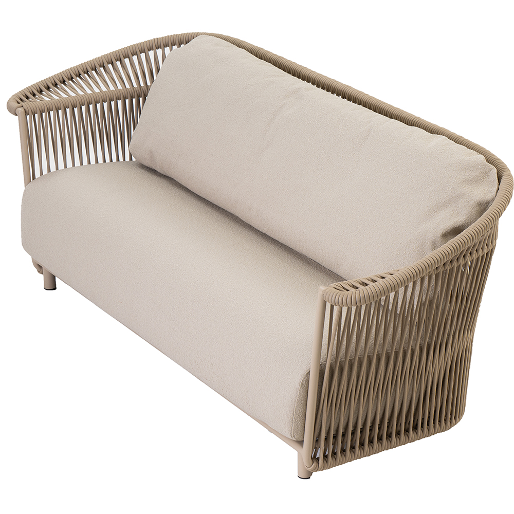Canapea terasa LIVINTWIST Crown B1, aluminiu, 220 x 81.5 x 82.5 cm, bej