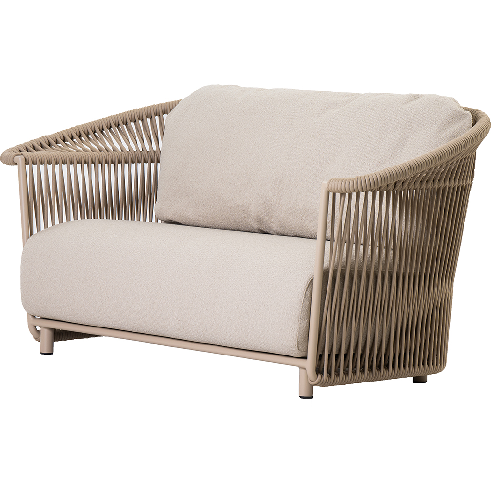 Canapea terasa LIVINTWIST Crown B5, aluminiu, 176 x 81 x 82.5 cm, bej