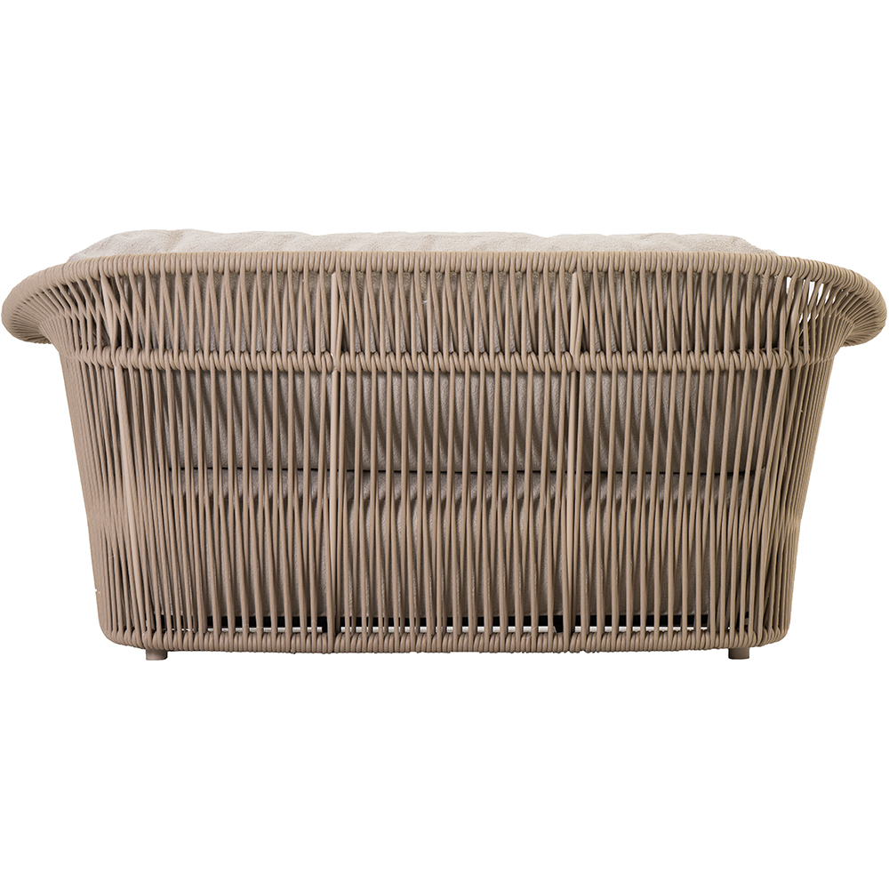 Canapea terasa LIVINTWIST Crown B5, aluminiu, 176 x 81 x 82.5 cm, bej