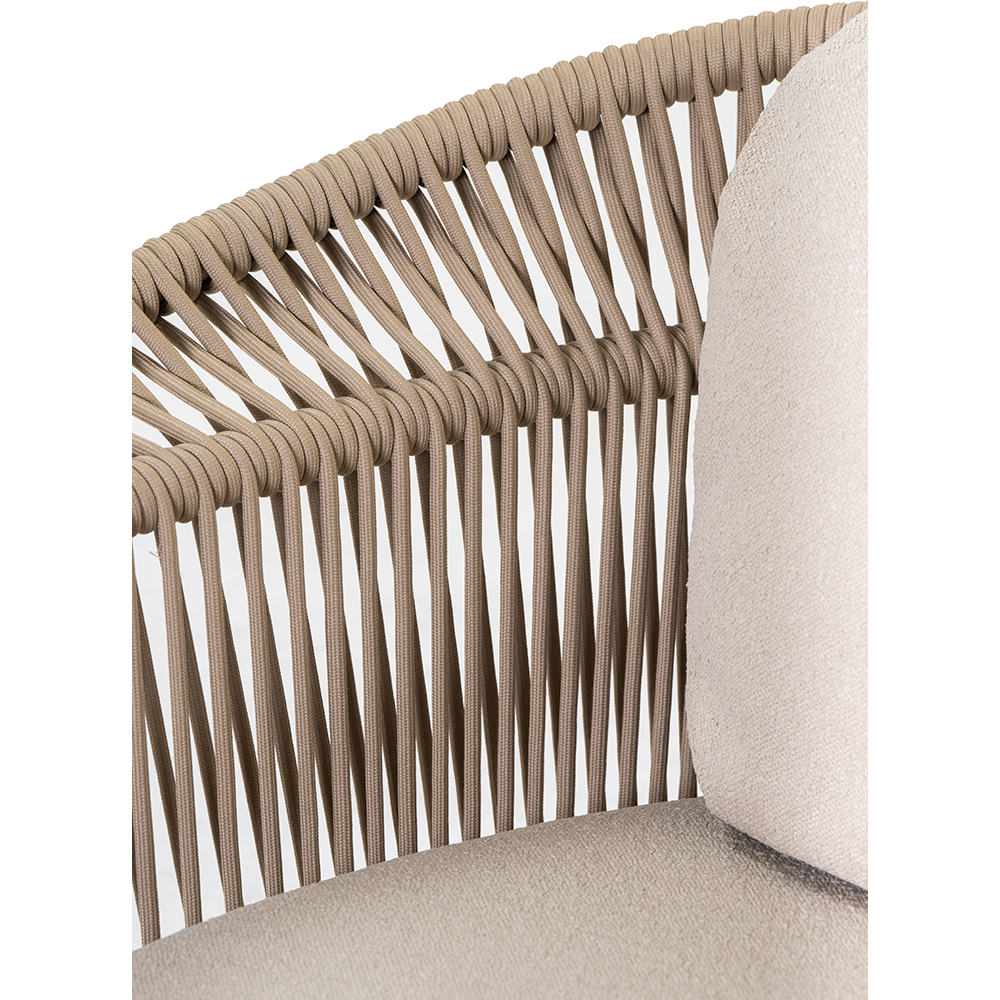 Canapea terasa LIVINTWIST Crown B5, aluminiu, 176 x 81 x 82.5 cm, bej
