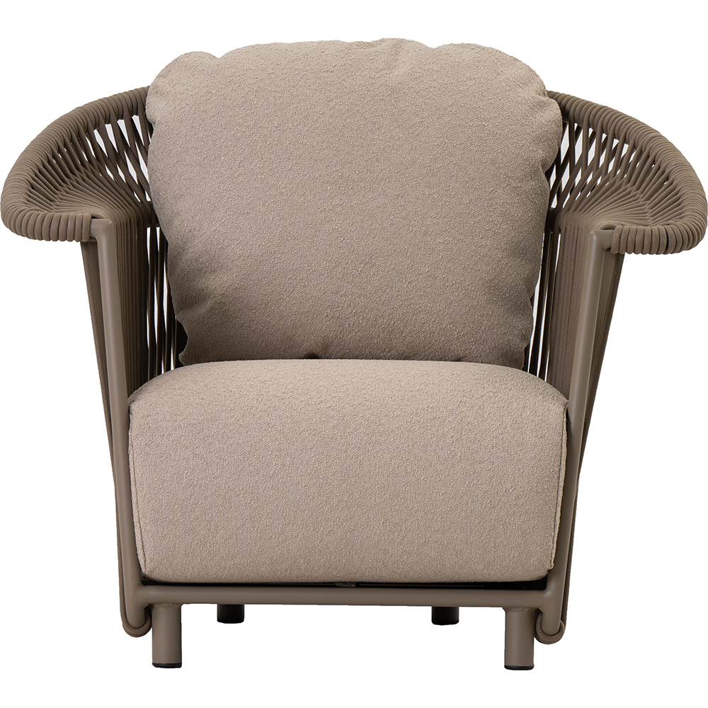 Scaun relaxare LIVINTWIST Crown, 100 x 80 x 82.5 cm, taupe