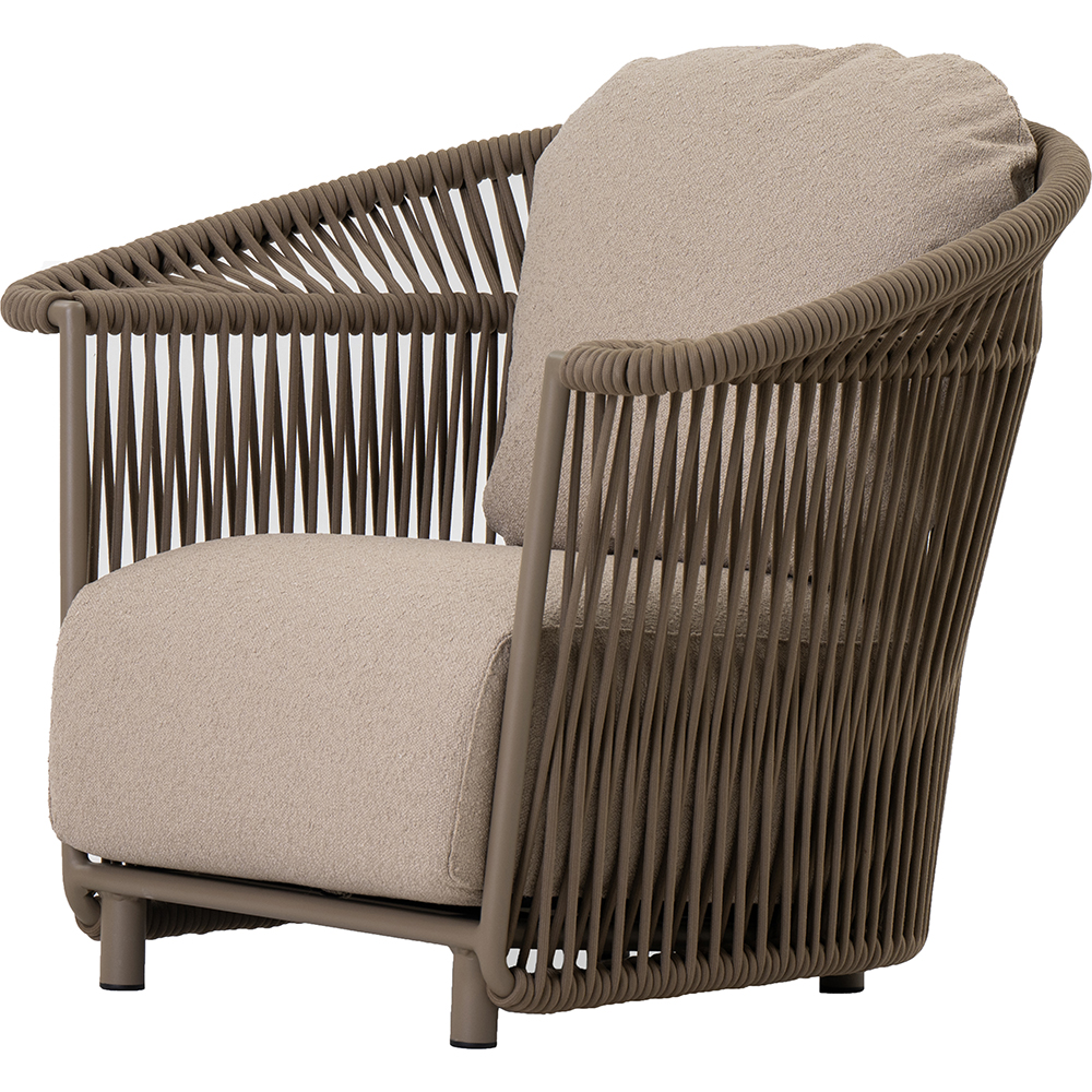 Scaun relaxare LIVINTWIST Crown, 100 x 80 x 82.5 cm, taupe