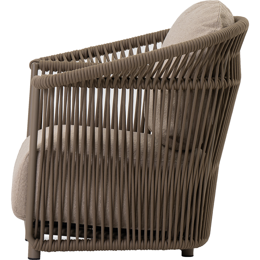Scaun relaxare LIVINTWIST Crown, 100 x 80 x 82.5 cm, taupe