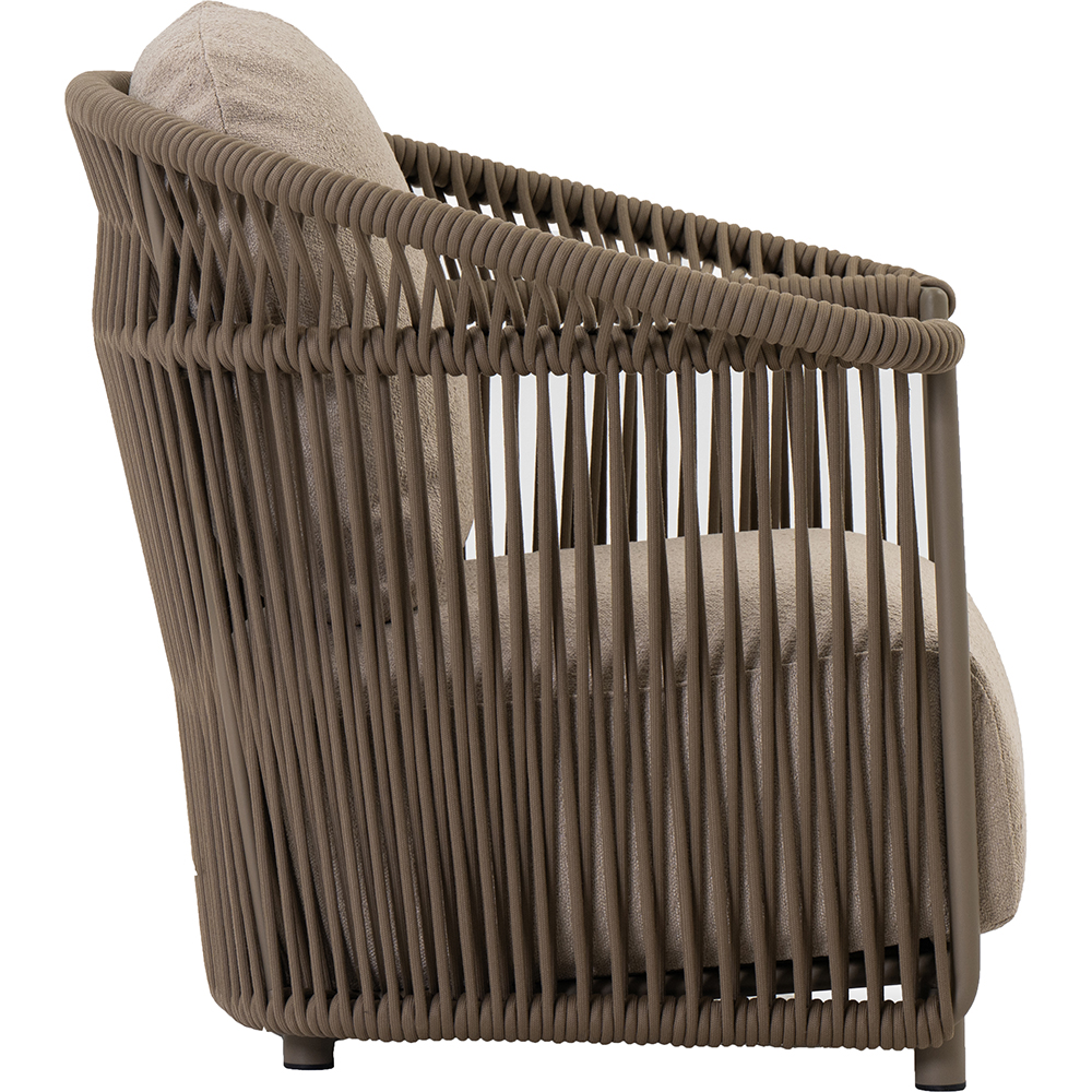 Scaun relaxare LIVINTWIST Crown, 100 x 80 x 82.5 cm, taupe