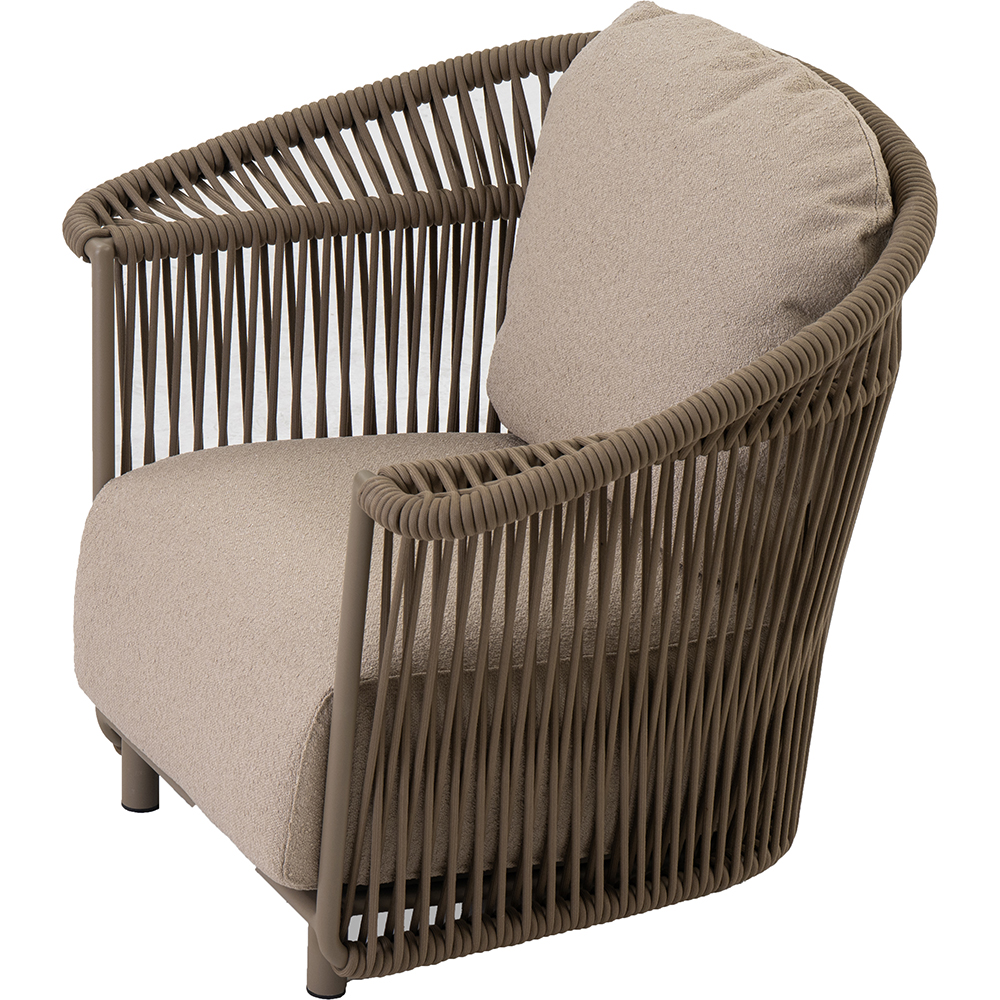 Scaun relaxare LIVINTWIST Crown, 100 x 80 x 82.5 cm, taupe