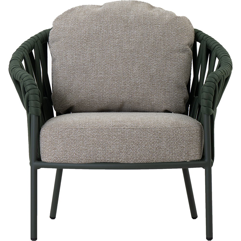 Scaun terasa LIVINTWIST Victory, aluminiu, 85 x 80 x 79 cm, verde