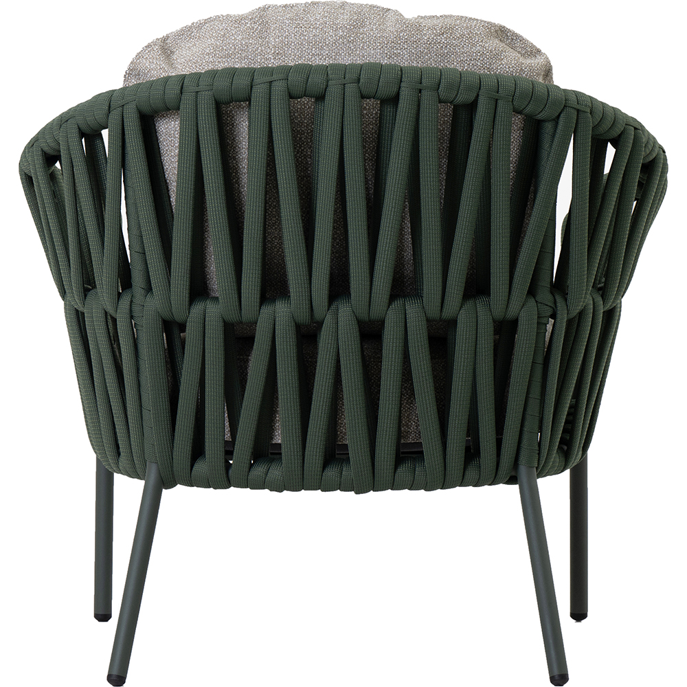 Scaun terasa LIVINTWIST Victory, aluminiu, 85 x 80 x 79 cm, verde