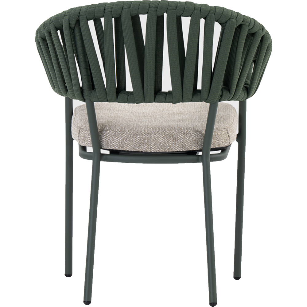 Scaun terasa LIVINTWIST Victory 1, aluminiu, 62.5 x 64 x 80 cm, verde