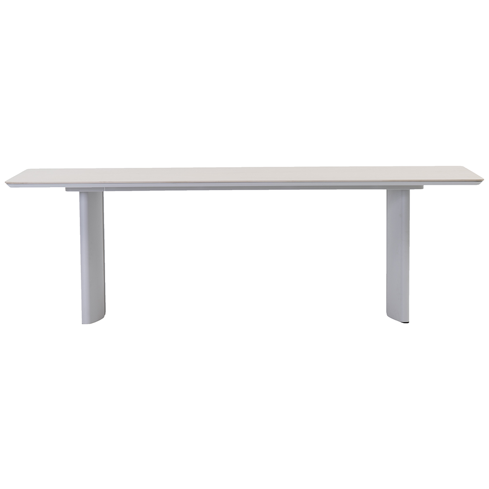 Masa terasa LIVINTWIST Victory, aluminiu, 240 x 110 x 75 cm, gri deschis