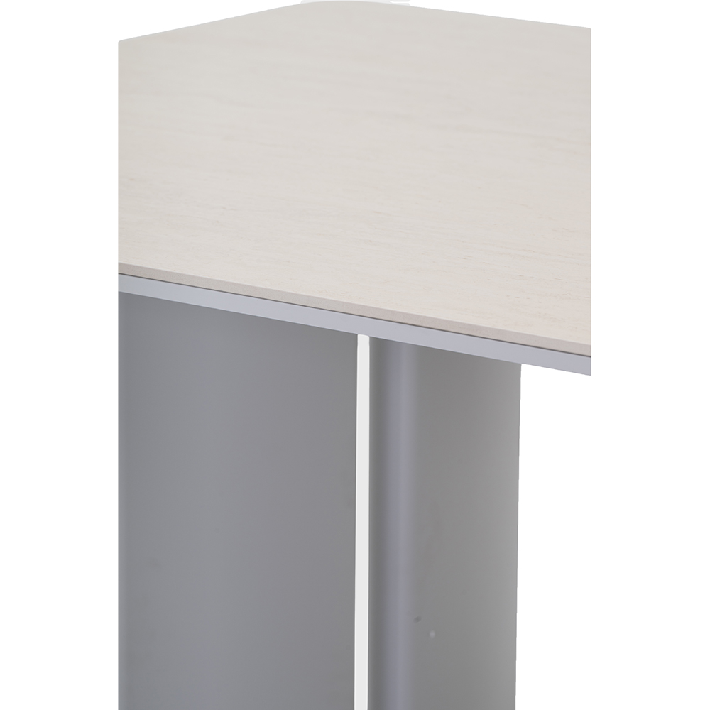 Masa terasa LIVINTWIST Victory, aluminiu, 240 x 110 x 75 cm, gri deschis