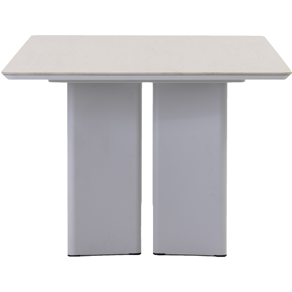 Masa terasa LIVINTWIST Victory, aluminiu, 240 x 110 x 75 cm, gri deschis