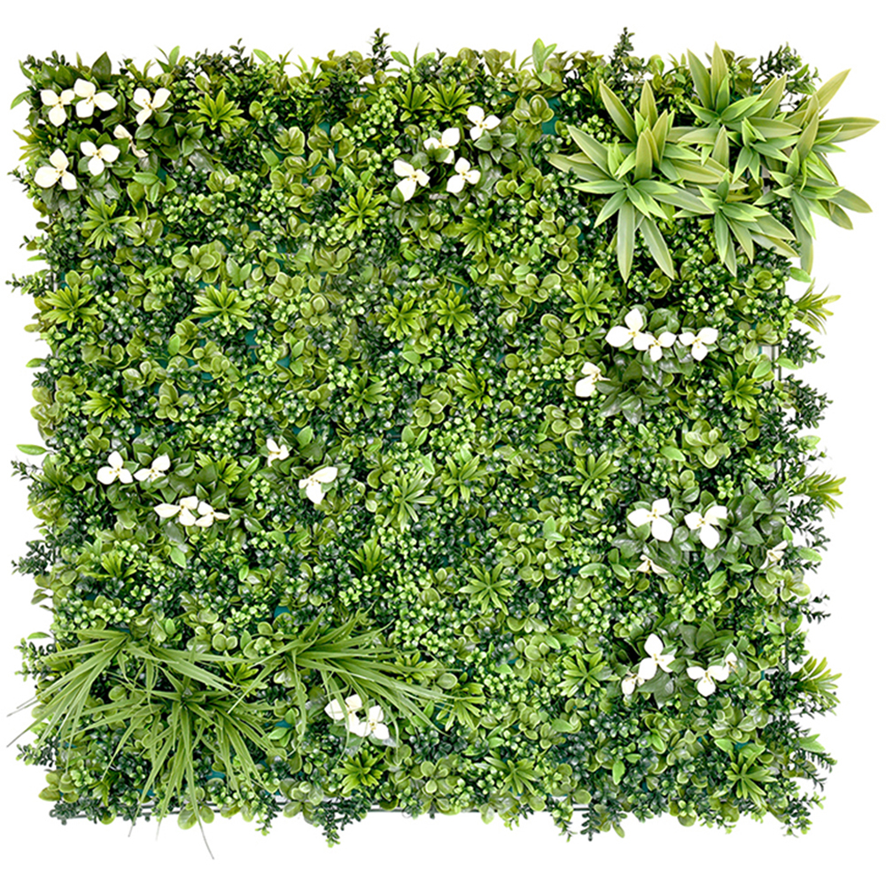 Panou gard Desert Oasis, 100 x 100 cm, verde-alb