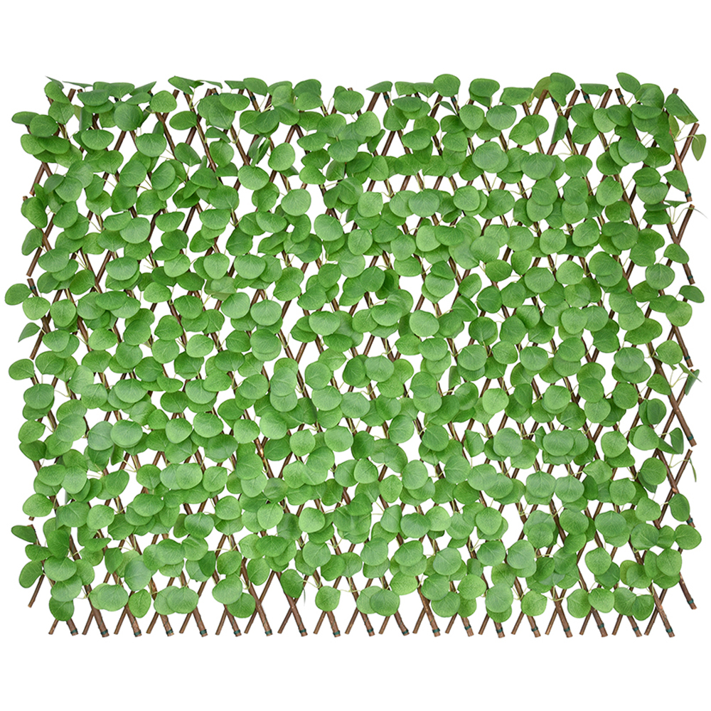 Panou gard Eucalyptus Leaves G, 180 x 90 cm, verde