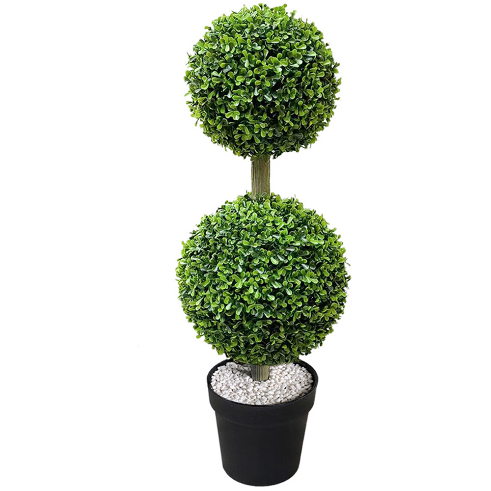 Arbust artificial decorativ Duo Buxus MYRIA, 81 x 28 cm