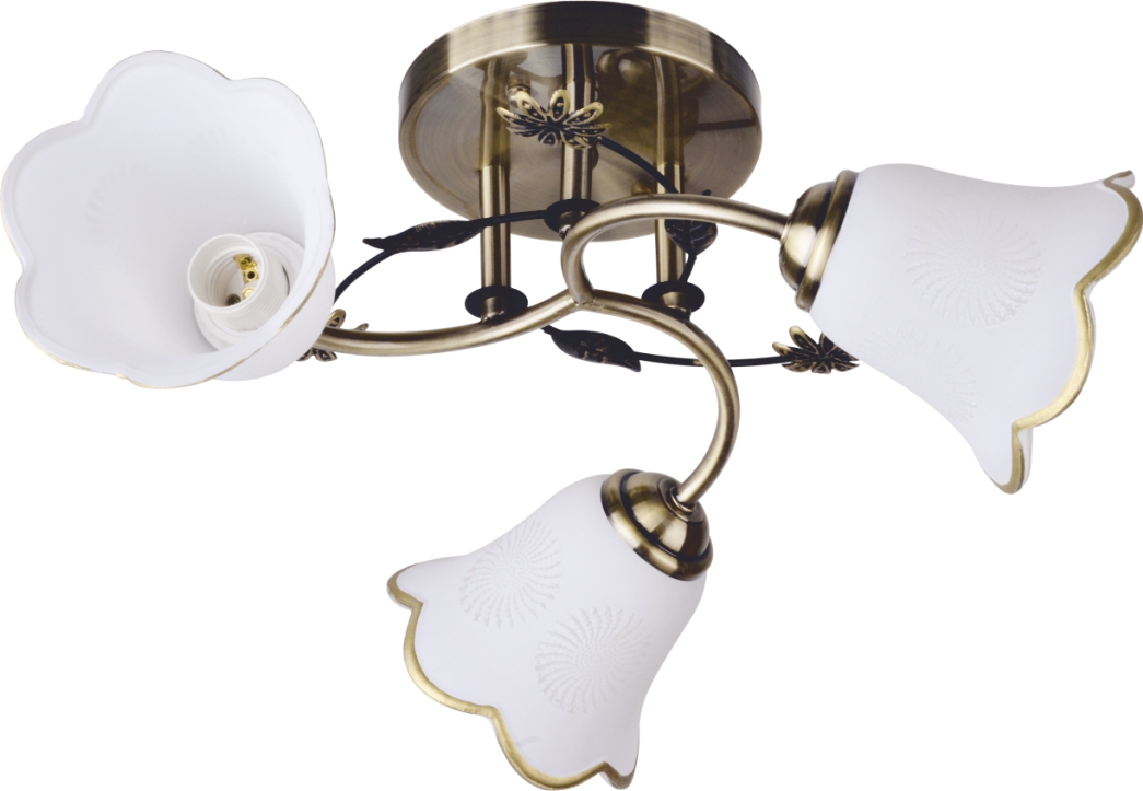 Candelabru KLAUSEN Bellis 3 LY-3088, 15W, E27, Bronz