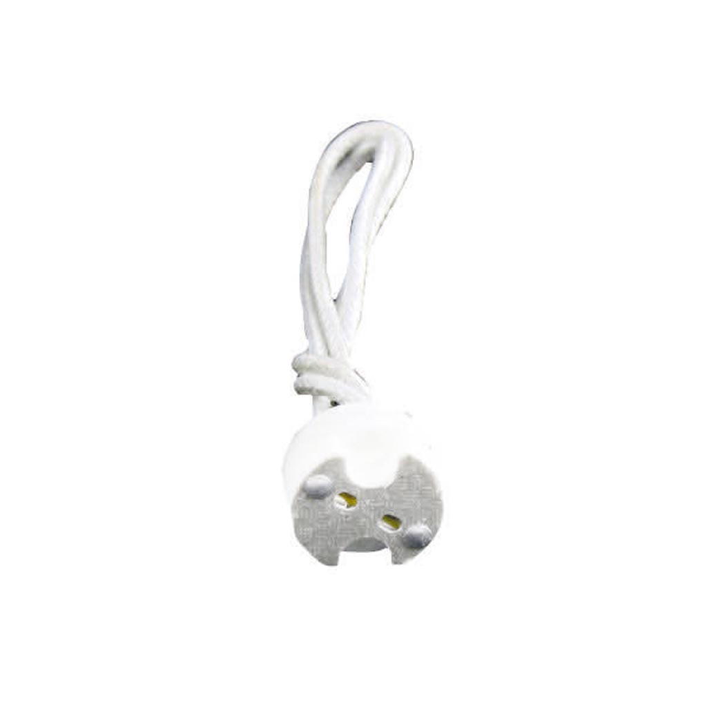 Soclu portelan 12V/50W pentru bec halogen 15 cm