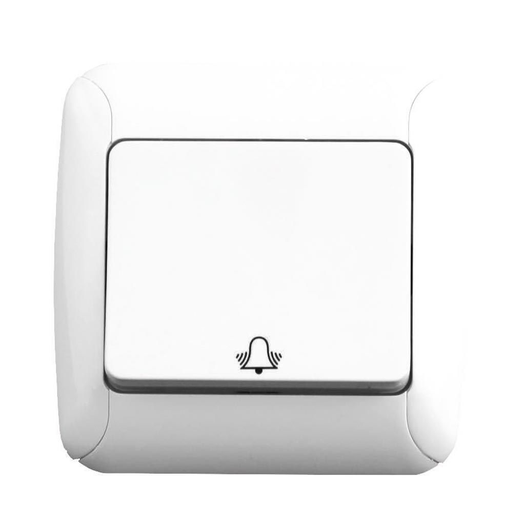 Buton sonerie, 10 A, 220 V, alb  Gunsan
