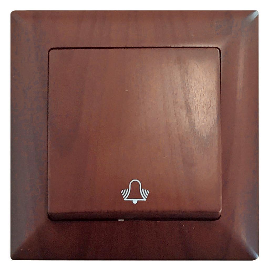 Buton sonerie, 10 A, 220 V, wenge Gunsan  Visage